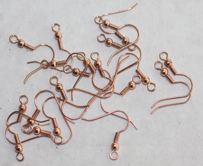 Coppertone Eyepin Headpin Jump Spring Rings Clasps 2nds  