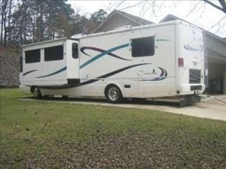 1999 National Tradewinds 36ft Class A Diesel Motorhome, Cat, 8ft Slide 