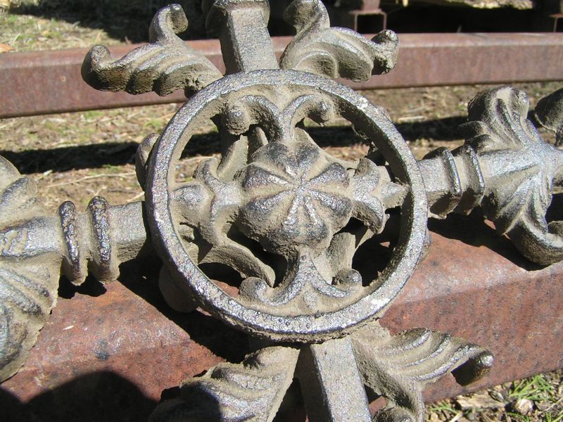 THREE Cast Iron Crosses Fleur D Lis Wall Cross  