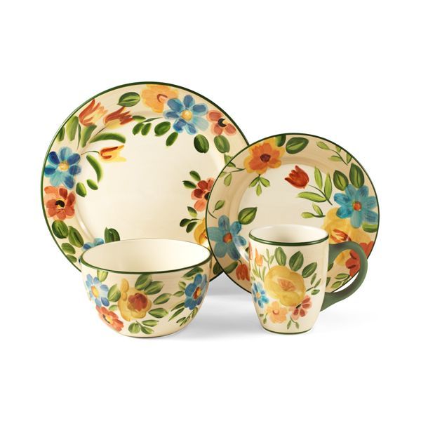 Pfaltzgraff Bright Bouquet Dinnerware Set, 16 Pc.  