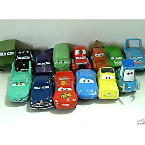 Disney Cars McQueen Sally King Luigi 14 Figures + GIFT  