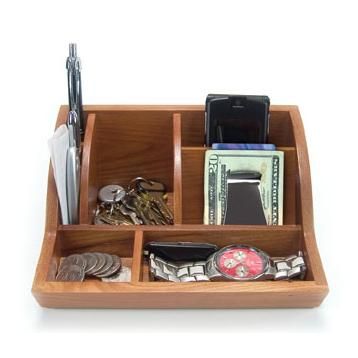 SMART VALET TRAY® by Storus®   Wooden Desk Organizer  