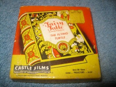 CASTLE FILM THE FLYING TURTLE CARTOON # 533 FAIRY FABLE 8/16 MM 