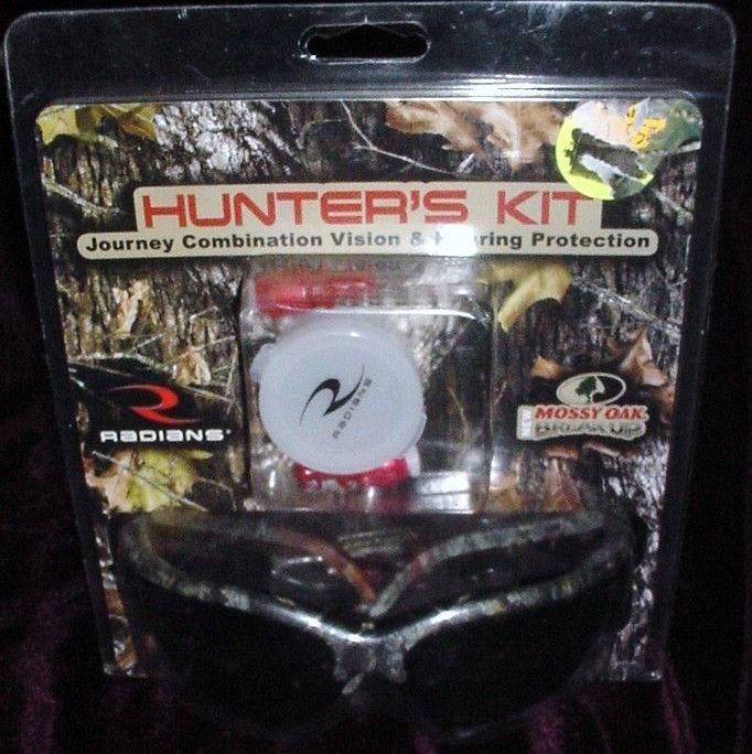 MOSSY OAK HUNTERS KIT SHOOTING GLASSES RADIANS EARPLUGS  