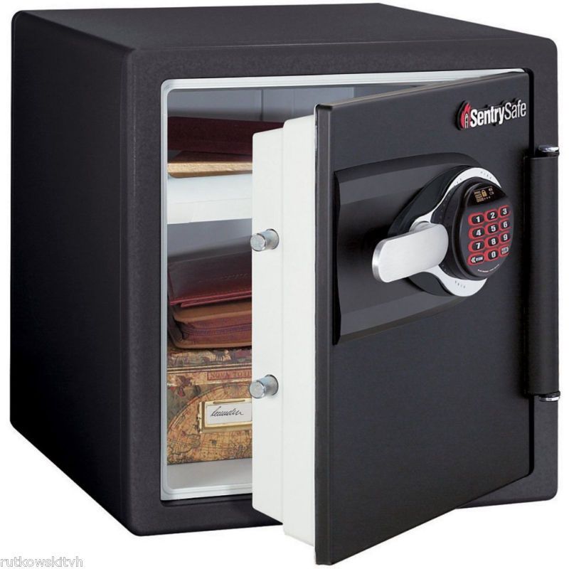 Sentry Black Medium Size Fire Safe Electronic Safe  