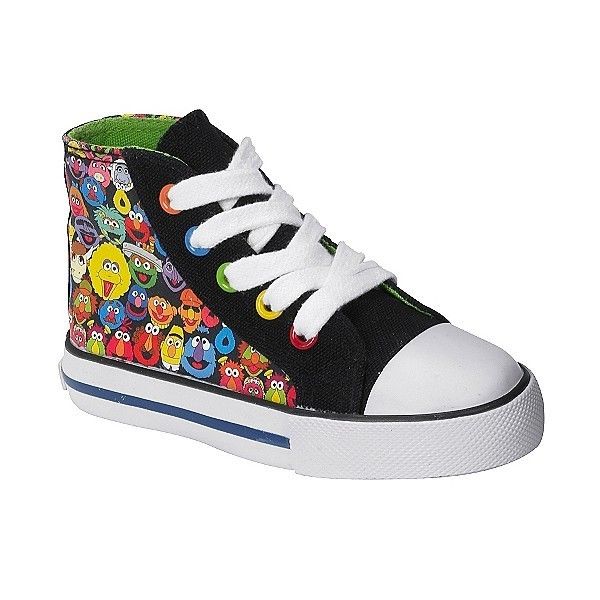 SESAME STREET ELMO & FRIENDS HI TOP SHOES Sz 7 8 9 10  