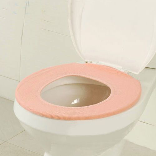 Bathroom Toilet Washable seat Cloth Cover Pads color random delivery 