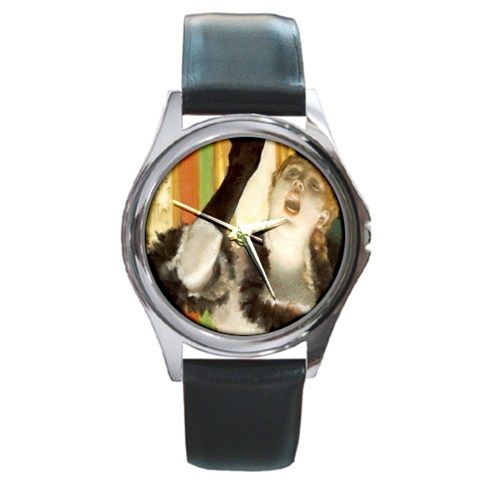 Edgar Degas Singer With a Glove Black Leather Watch  