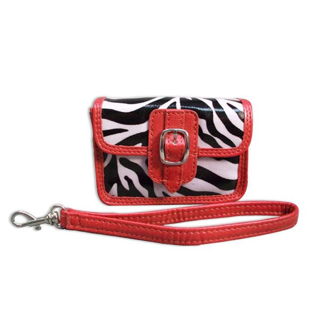 Travelli   Red Zebra Camera Case  