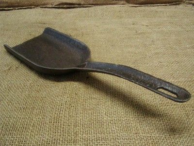 Vintage Cast Iron Fire Coal Shovel Antique Old Railroad  