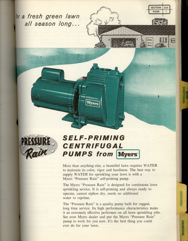 Myers & Bros Pumps Catalog Centrifugal Self Priming  