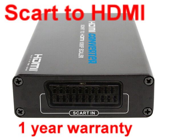 Scart to HDMI Converter Adapter 1080P Full HD UPSCALER For DVD Sky STB 