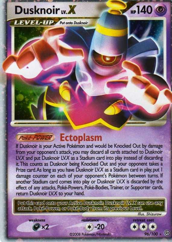 DUSKNOIR Lv X #96/100 STORMFRONT POKEMON Card HOLO MINT  