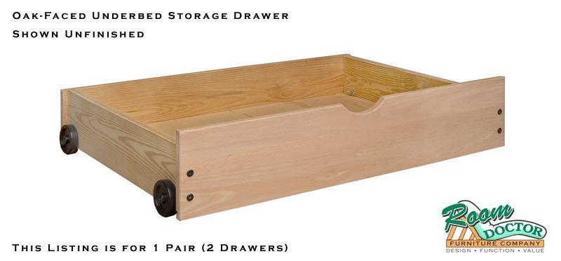 Our Oak Underbed Storage Drawers are the perfect solution to keeping a 