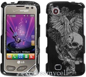 Screen + Case Cover LG Samba 8575 Chocolate Touch SKULL  