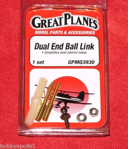 GREAT PLANES Dual End Ball Link Set (1) Parts GPMQ3930  