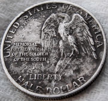 1925 STONE MOUNTAIN MEMORIAL COMMEMORATIVE HALF DOLLAR 90% SILVER 50C 