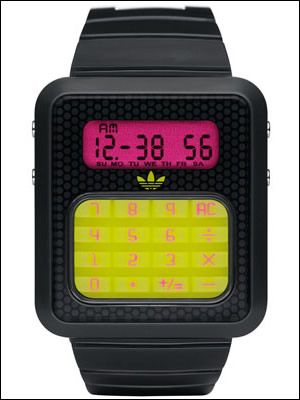 ADIDAS CALCULATOR DIGITAL GREY,YELLOW WATCH ADH4037 NEW  