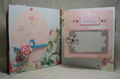   AFFIRMATION shabby chic journal paper bag scrapbook album journal