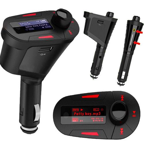   Rotation Car Kit  WMA Player FM Transmitter &Remote Control  