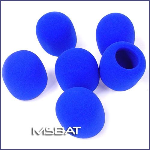 Microphone Wind Screens Foam Mic Windscreens   Blue  