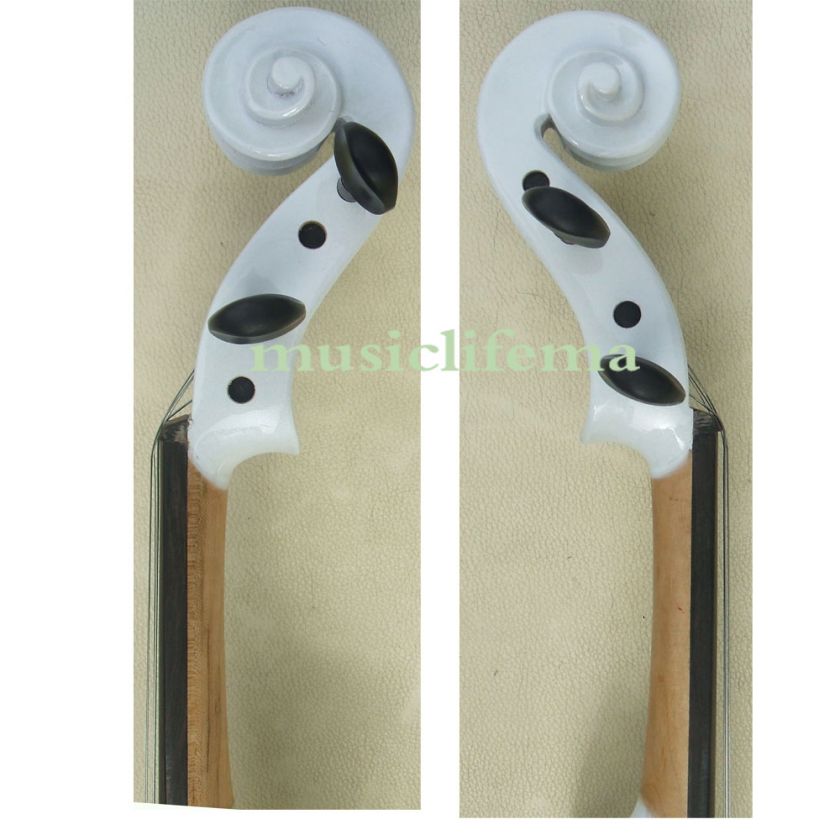 electric white walnut violin perfect tone shape  