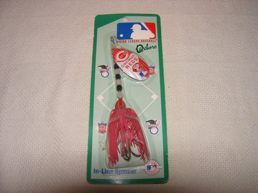   Cincinnati Reds In Line Spinner Fishing Lure Pike Muskie NIP  