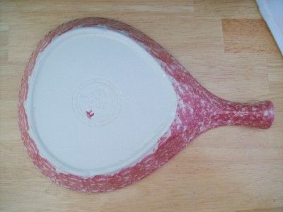 Henn Pottery Pink Spongeware individual Frypan  