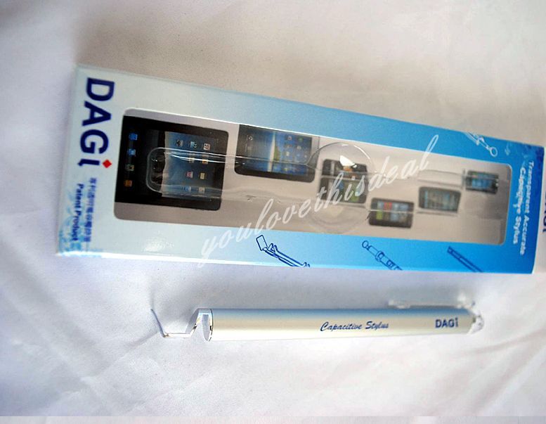 DAGI Capacitive Stylus for iPod iPad iPhone 4 Silver  