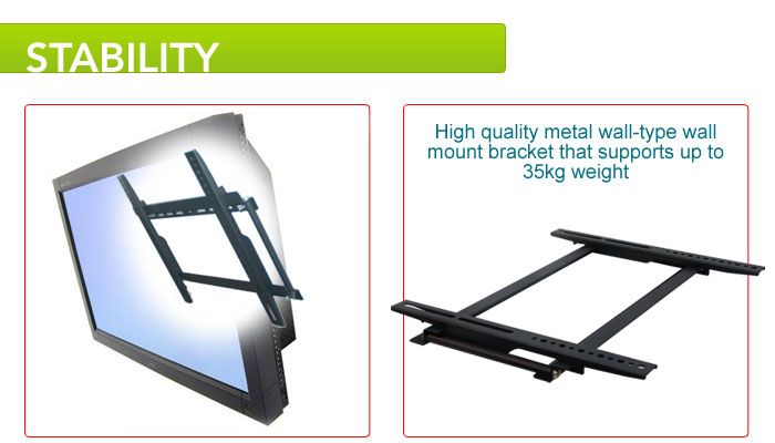 LCD LED TV Plasma monitor flat screen wall mount up 23  