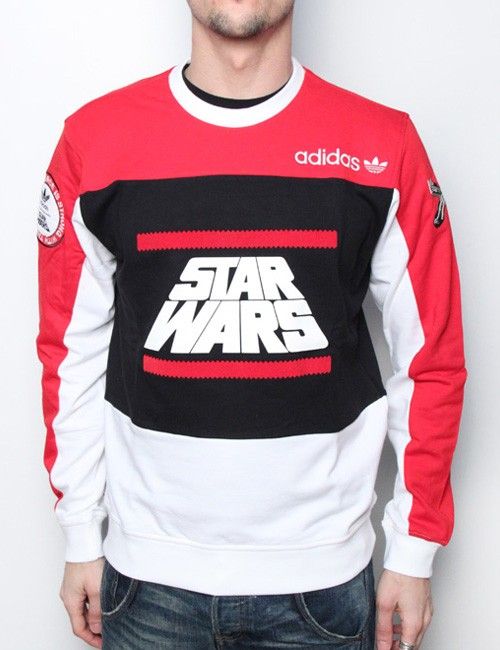 NWT %ADIDAS STAR WARS DARTH VADER RED SWEATSHIRT M  