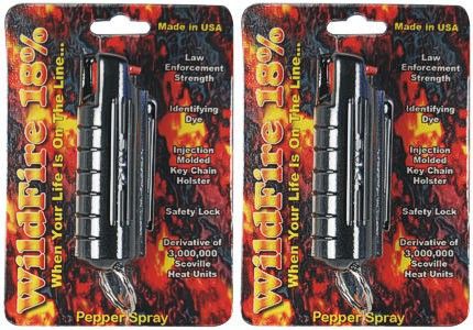 Hottest Pepper Spray 2 pk. WILDFIRE OC 18% Pepper Spray  