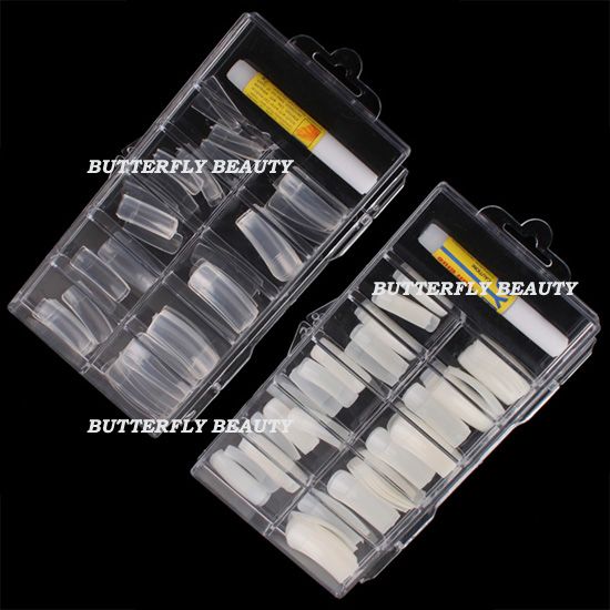 Pro Nail Art UV Gel Kits Tool UV lamp Brush Remover nail tips glue 