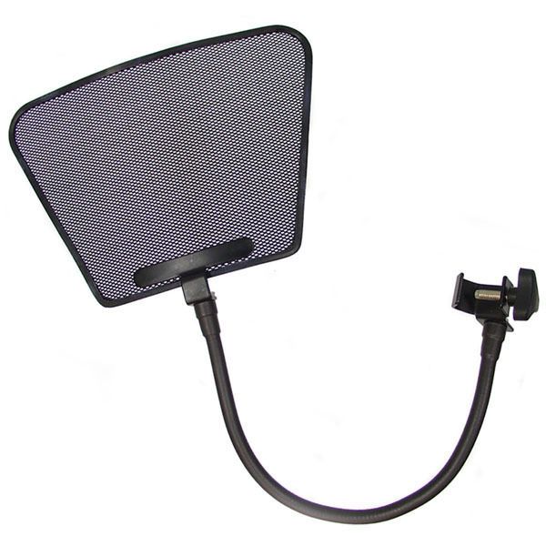 Recording Studio POP Filter   Louvered Metal Mesh   Flat Top  