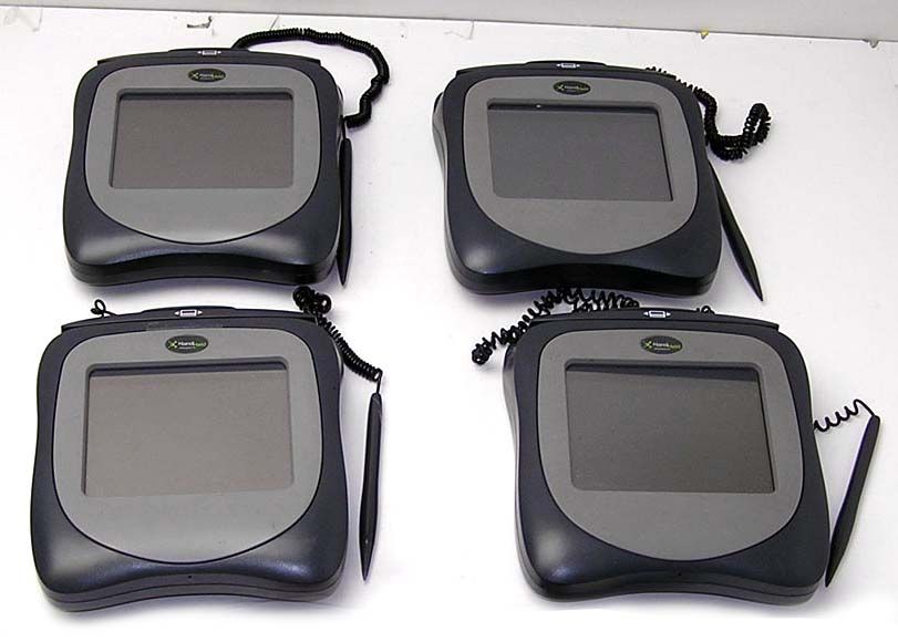 LOT OF 4 HandHeld HHP HW TT8500 Signature Capture Pads  