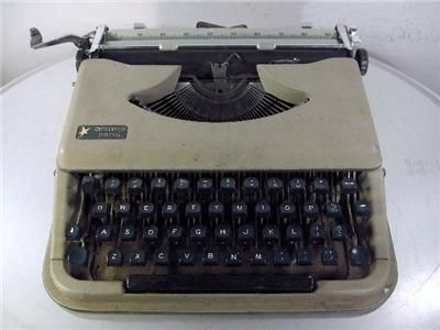   Sleek Vtg ANTARES PARVA ITALIAN TYPEWRITER Urban Anthropologie Design