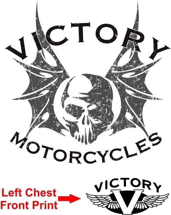 Victory Kingpin Hammer Motorcycle 100% Cotton T Shirt Brand New  