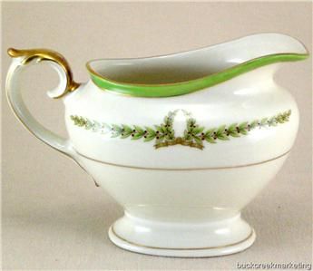   Czechoslovakia Bavaria Footed Creamer Pitcher for Cream, Milk, Sauce