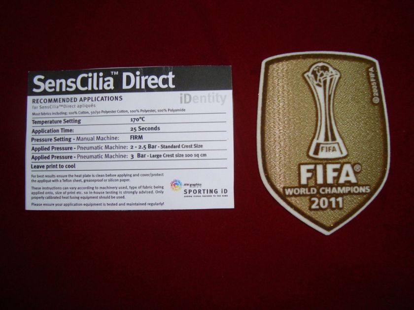 BARCELONA FIFA CLUB WORLD CUP Winners 2011 Patch BADGE HOME senscilia 